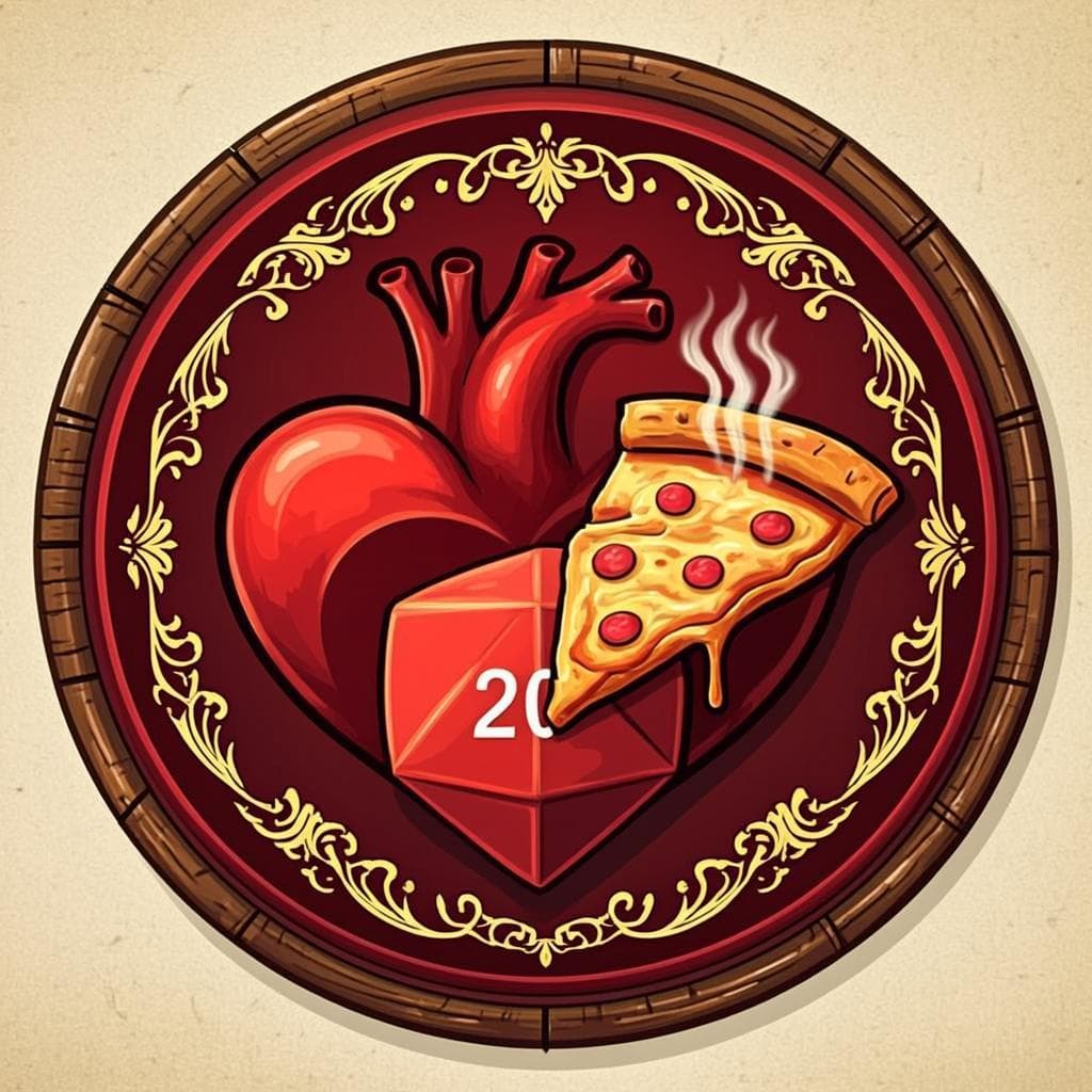 Escudo de Pizza con Corazón